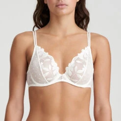 MARIE JO Soutien-gorge Triangle Décolleté Blanc Agnes