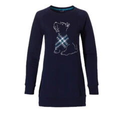 Tenue Détente Chipie Bleu Marine Coton -Velours Intime Boutique sweetchemiedenuitchaudebleumarinechipie