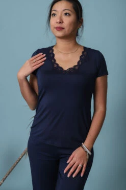 Tee-shirt Manche Courte Simply Perfect Marine