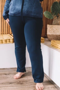 Tenue Détente Veste Zipe Bleu Marine -Velours Intime Boutique tenuedetentechaudejoggingcotonpastunette 1