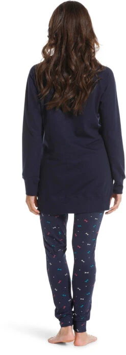 Tenue Détente Chipie Bleu Marine Coton -Velours Intime Boutique tenuedetentefantaisiechienchipiechaude