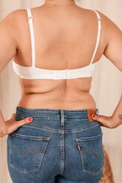 Soutien-gorge Bio Sans Armature "Camille" -Velours Intime Boutique wsoutien gorge blanc sans armature coton bio coeur de lys 2